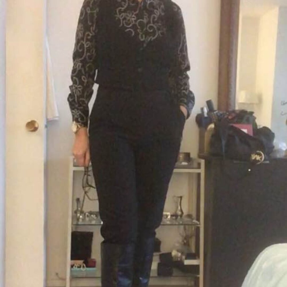 Lauren by Ralph Lauren, Python-Embossed leather p… - image 1